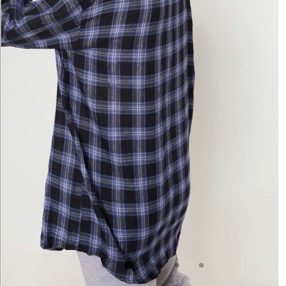 blue plaid button up🧸 - Picture 4 of 4